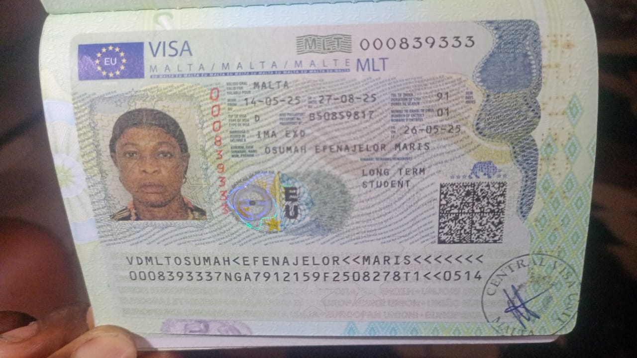 Osumah Efenajelor Maris Visa
